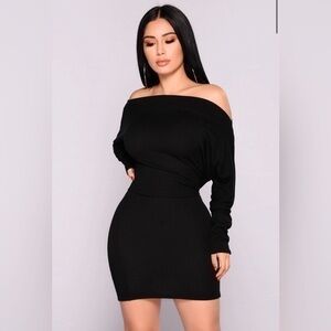 FashionNova Off-the-shoulder Sweater Dress